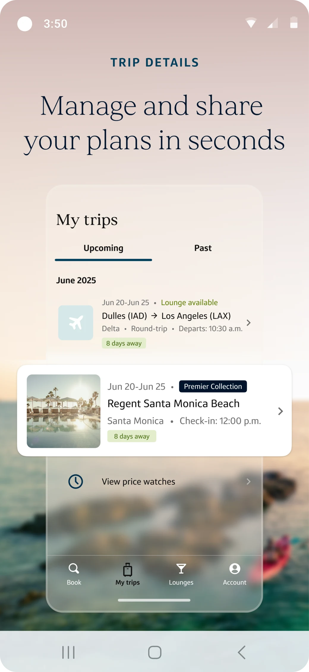 Capital One Travel screenshot